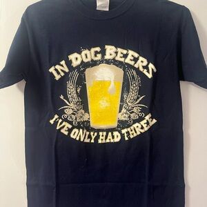 Gildan Navy Blue Graphic Beer Tee